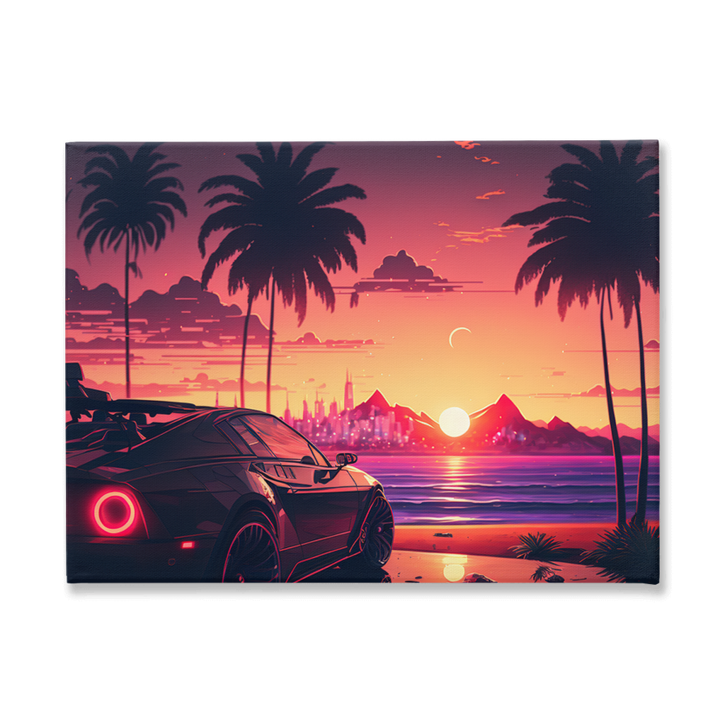 Coastal sunset canvas print - Whaleriderz