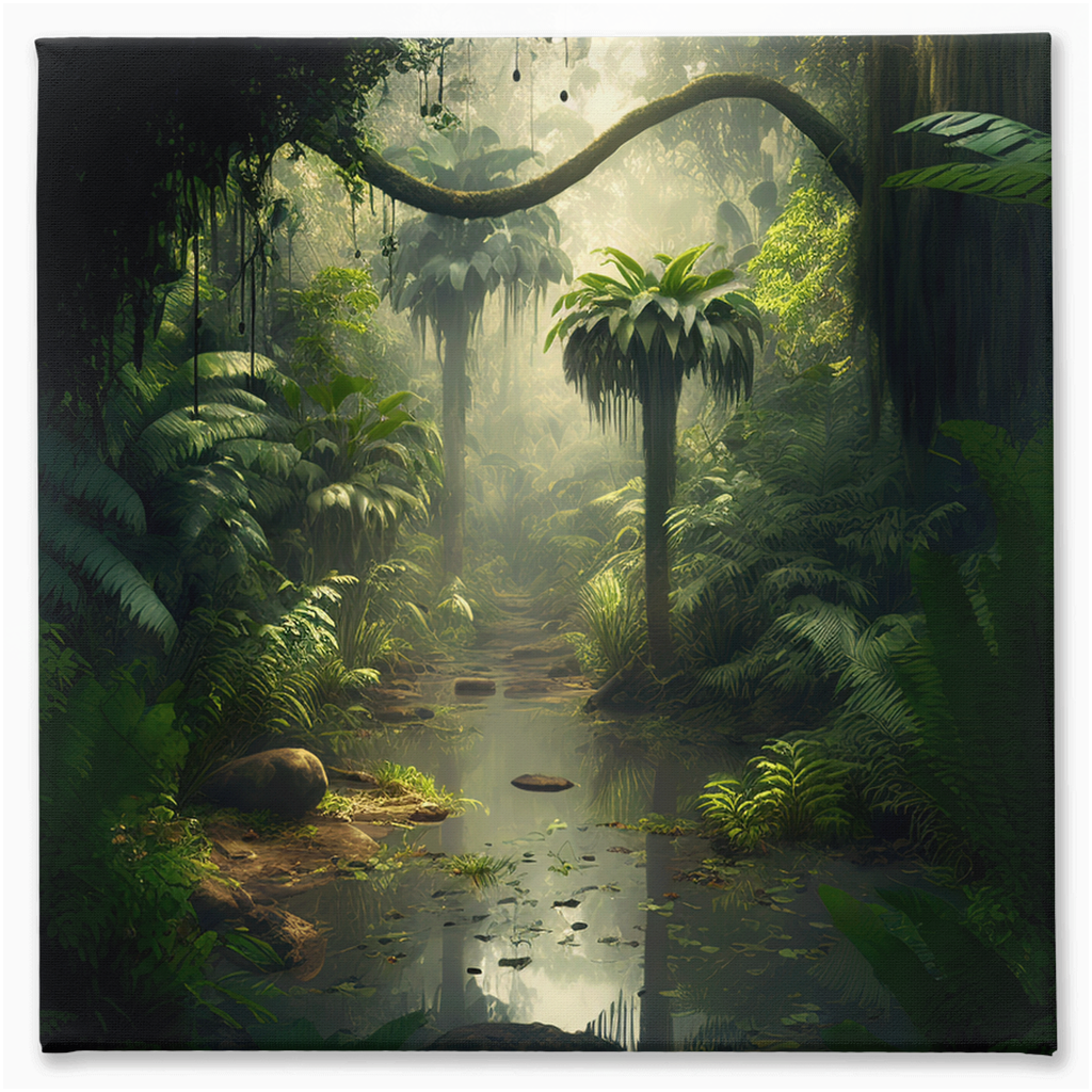 Jungle out there stretch canvas print 001 - Whaleriderz