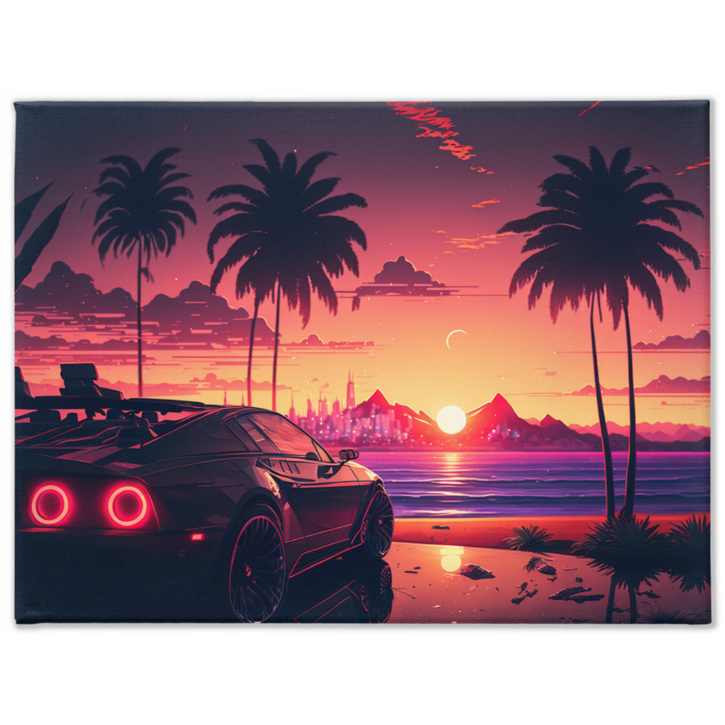 Coastal sunset canvas print - Whaleriderz