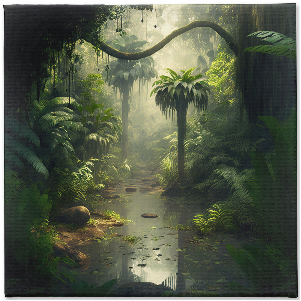 Jungle out there stretch canvas print 001 - Whaleriderz