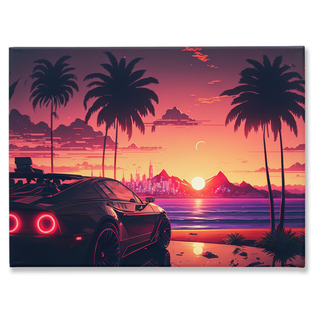 Coastal sunset canvas print - Whaleriderz