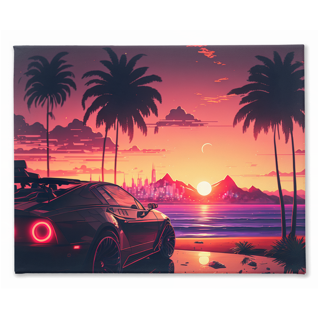 Coastal sunset canvas print - Whaleriderz