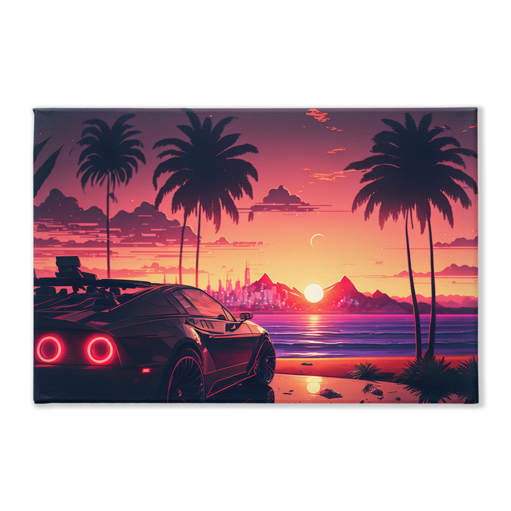 Coastal sunset canvas print - Whaleriderz