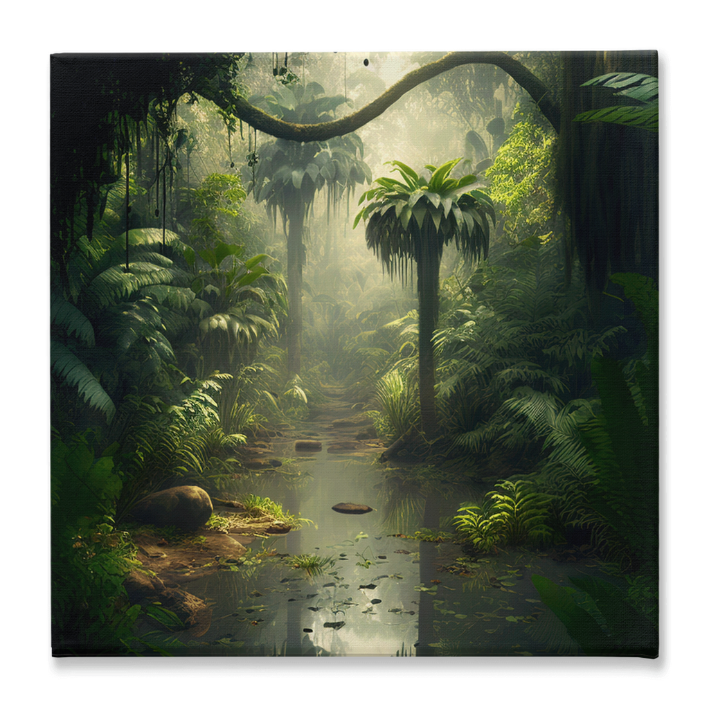 Jungle out there stretch canvas print 001 - Whaleriderz