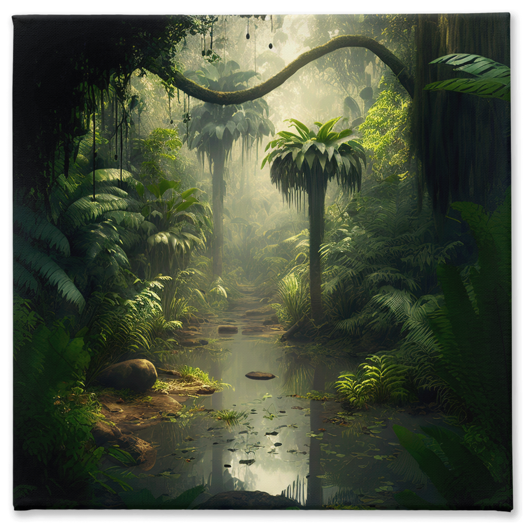 Jungle out there stretch canvas print 001 - Whaleriderz