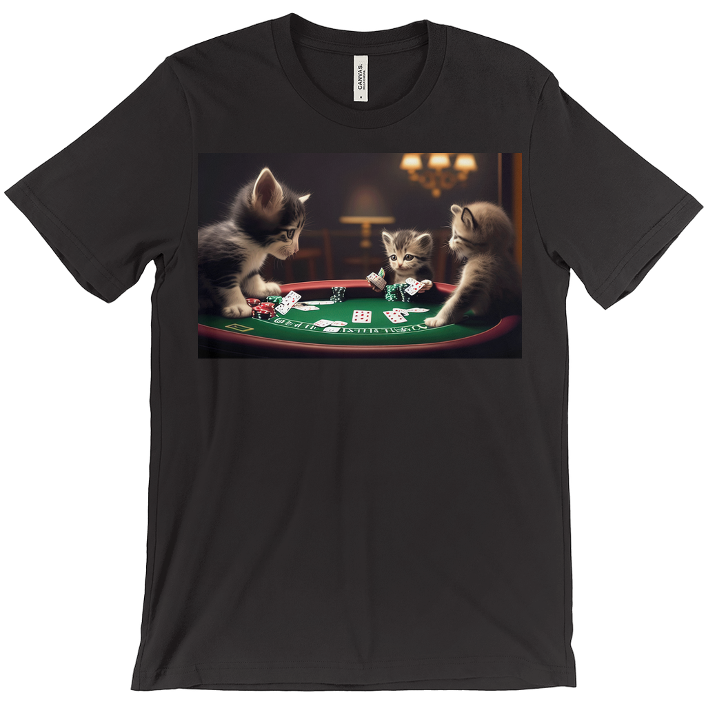 Cats playing poker Unisex T-Shirt - Whaleriderz