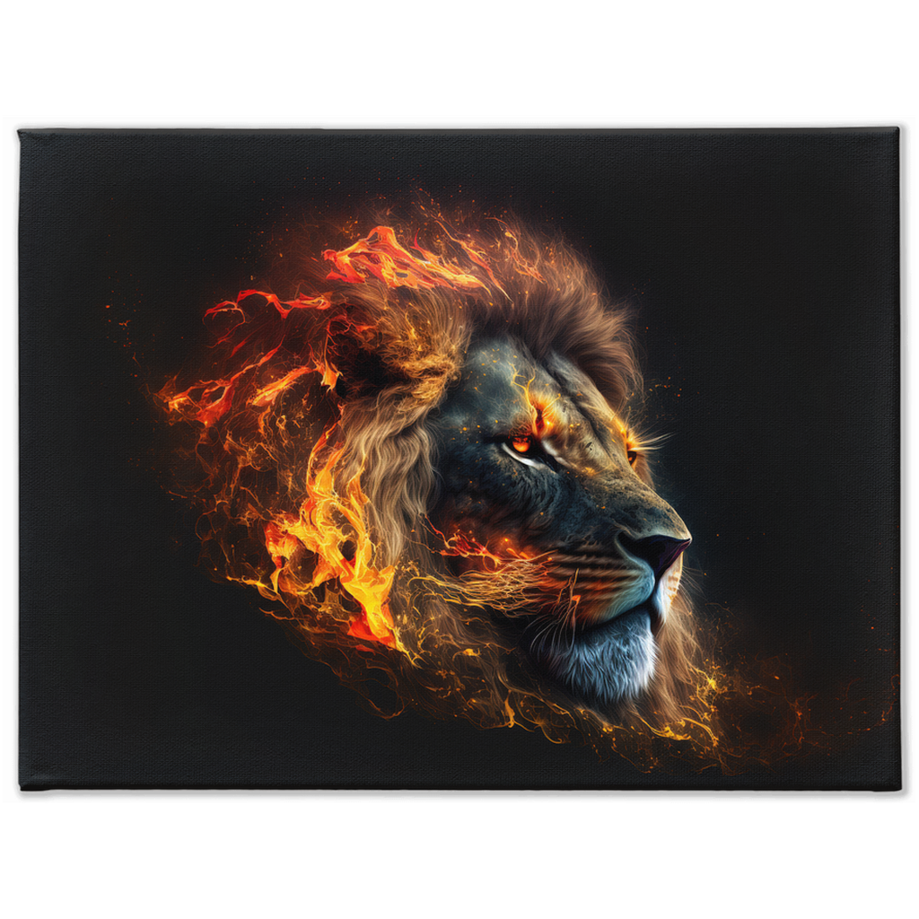 Flaming Lion Canvas Print 1 - Whaleriderz