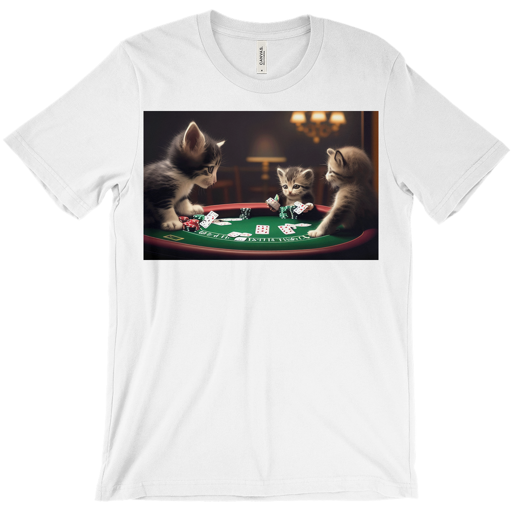 Cats playing poker Unisex T-Shirt - Whaleriderz