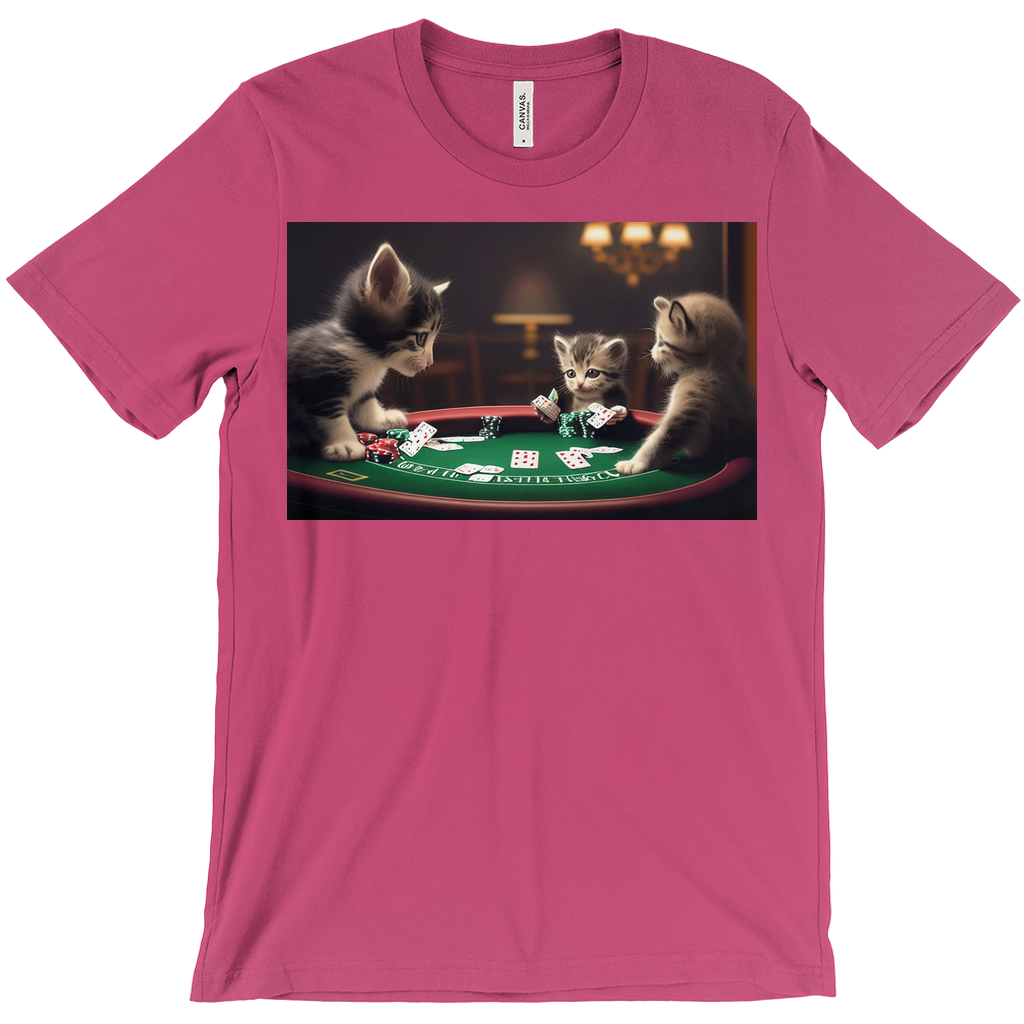 Cats playing poker Unisex T-Shirt - Whaleriderz