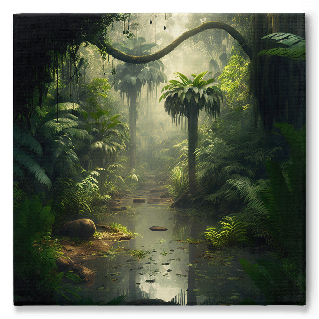 Jungle out there stretch canvas print 001 - Whaleriderz