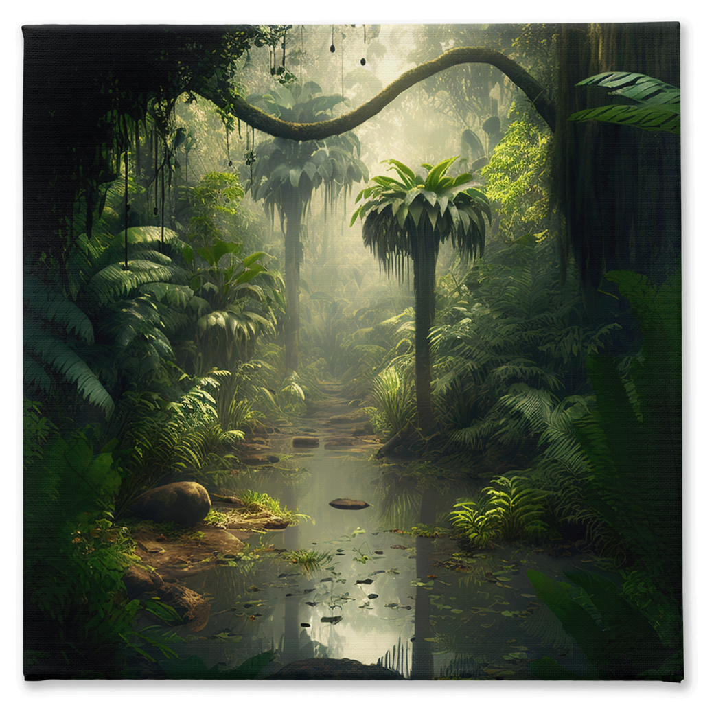 Jungle out there stretch canvas print 001 - Whaleriderz