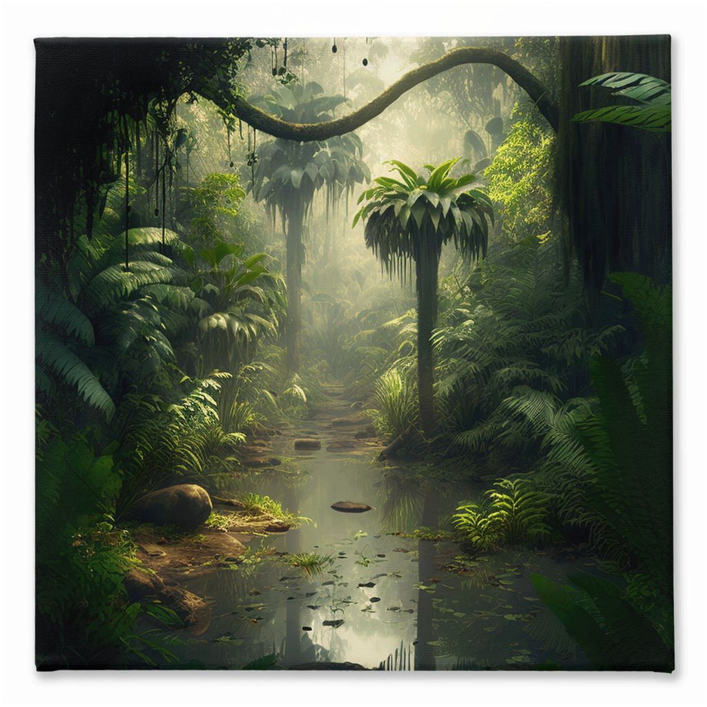 Jungle out there stretch canvas print 001 - Whaleriderz