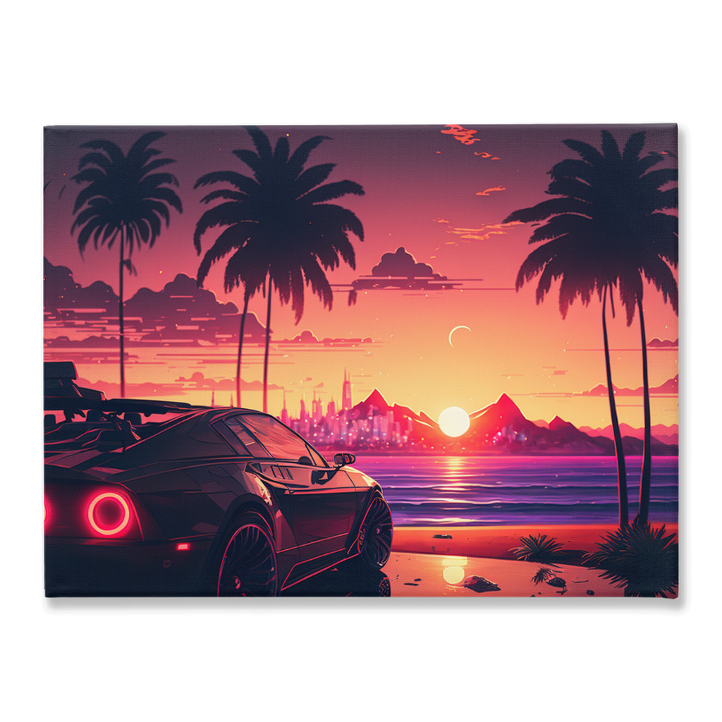 Coastal sunset canvas print - Whaleriderz