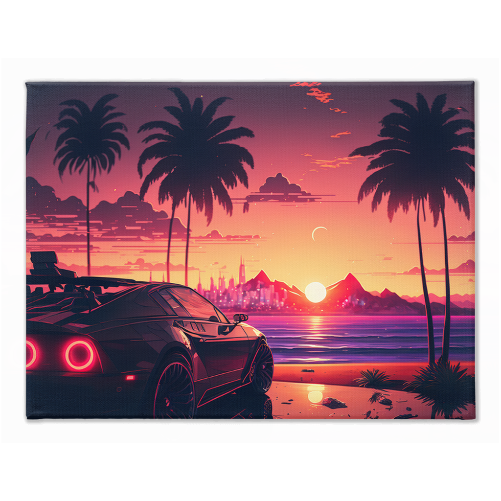 Coastal sunset canvas print - Whaleriderz