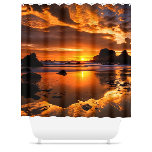 Beautiful Sunset Shower Curtain - Whaleriderz