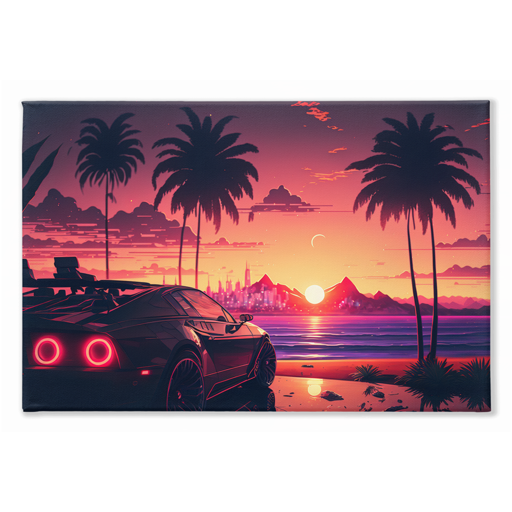 Coastal sunset canvas print - Whaleriderz