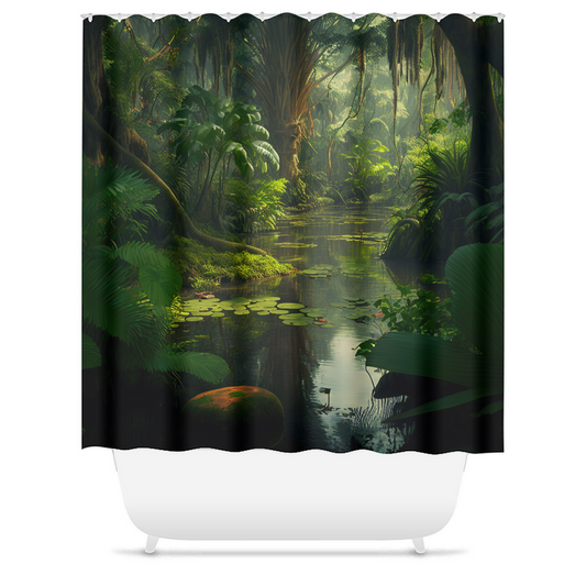 Jungle out there Shower Curtain - Whaleriderz