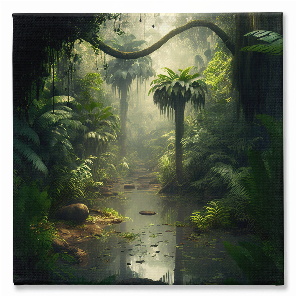 Jungle out there stretch canvas print 001 - Whaleriderz