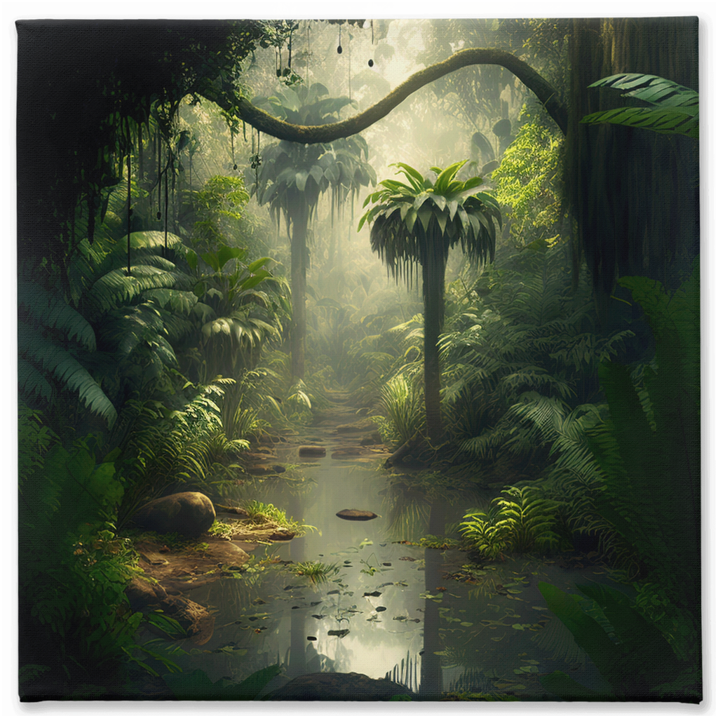 Jungle out there stretch canvas print 001 - Whaleriderz