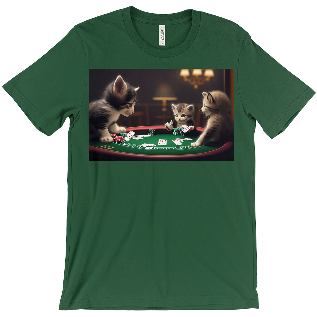 Cats playing poker Unisex T-Shirt - Whaleriderz