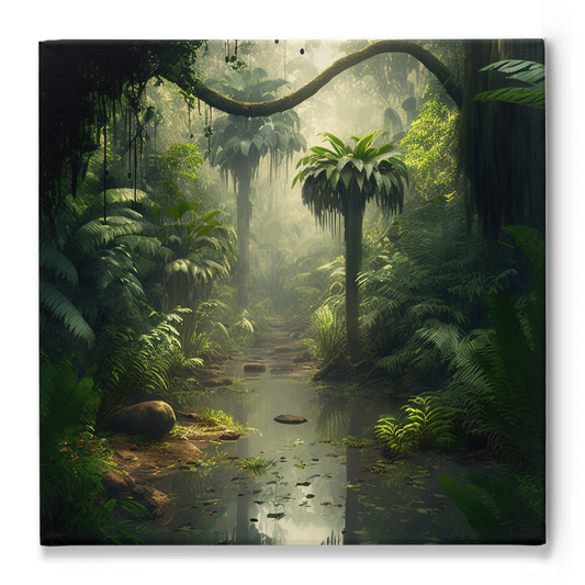 Jungle out there stretch canvas print 001 - Whaleriderz