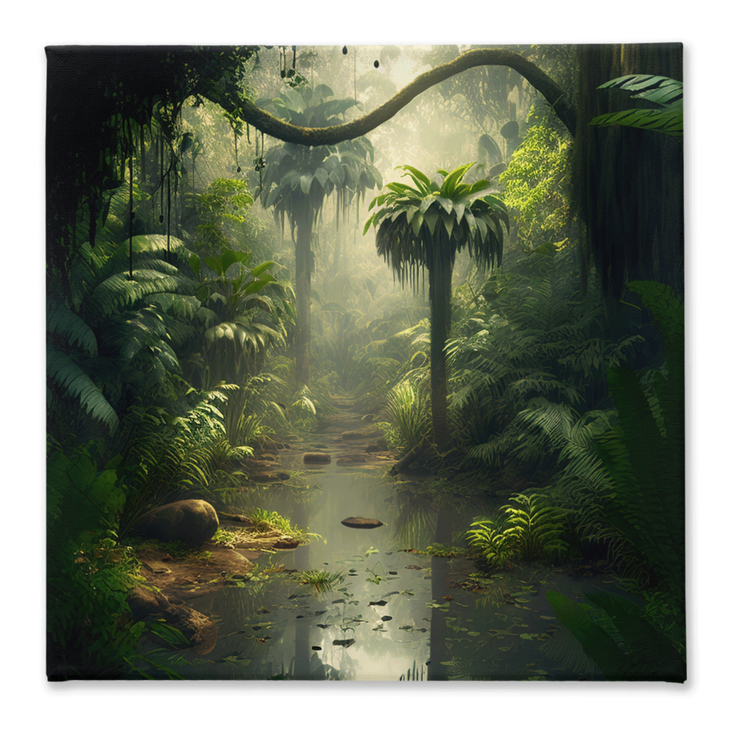 Jungle out there stretch canvas print 001 - Whaleriderz