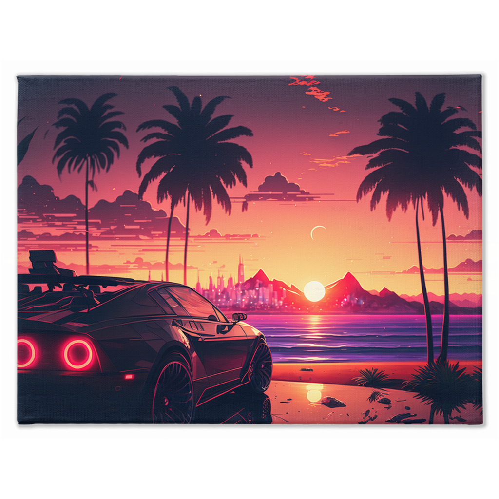 Coastal sunset canvas print - Whaleriderz