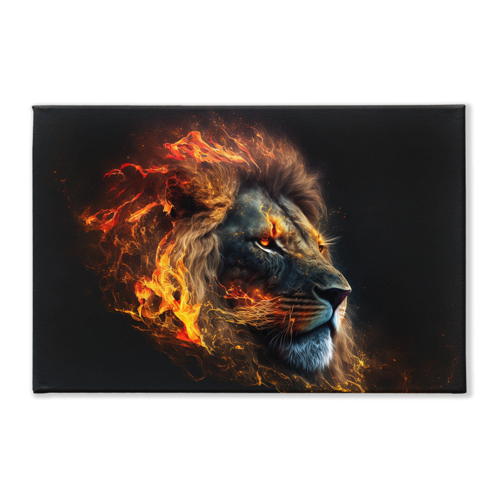 Flaming Lion Canvas Print 1 - Whaleriderz